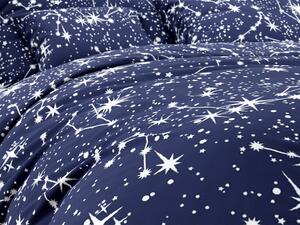 Pamučna posteljina NIGHT SKY tamnoplava Dimenzije posteljine: 70 x 90 cm | 140 x 200 cm