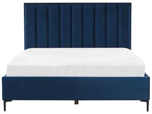 Zondo Bračni krevet 180 cm SANAZA (plava) (s podnicom). 1026680