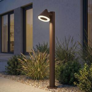 Lindby Soran LED staza svjetiljka, smeđa, 100 cm, metal, IP44, Smeđa / hrđa, Metal