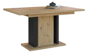 Stol Goodyear 127, Crna, Artisan hrast, 76x90cm