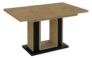 Stol Goodyear 124, Artisan hrast, Crna, 75x90cm