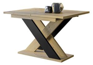 Stol Goodyear 117, Artisan hrast, Crna, 75x90cm