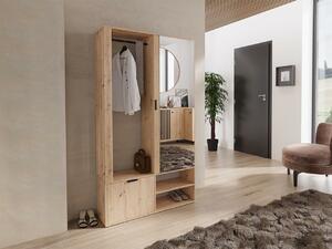 Set za hodnik Stanton 145, Artisan hrast, 190x100x33cm
