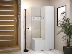 Set za hodnik Hartford 348, Bijela, 186x82x44cm