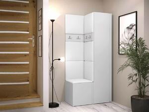 Set za hodnik Hartford 348, Bijela, 186x82x44cm