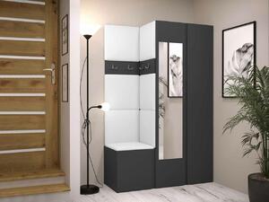 Set za hodnik Hartford 350, Grafit, 186x116x44cm