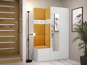 Set za hodnik Hartford 350, Bijela, 186x116x44cm