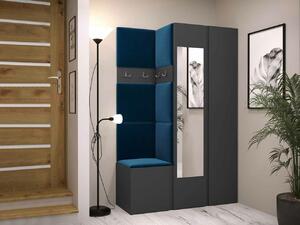 Set za hodnik Hartford 350, Grafit, 186x116x44cm