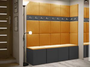 Set za hodnik Hartford 265, Grafit, 186x168x45.6cm