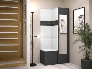 Set za hodnik Hartford 354, Grafit, 186x82x44cm