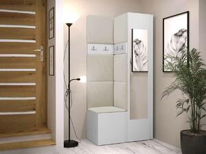 Set za hodnik Hartford 354, Bijela, 186x82x44cm