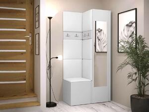 Set za hodnik Hartford 354, Bijela, 186x82x44cm