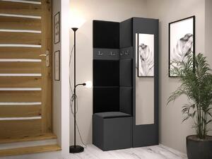 Set za hodnik Hartford 354, Grafit, 186x82x44cm