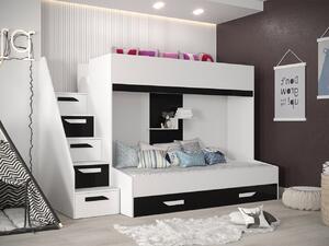 Dvokatan krevet Hartford 356, 90x200, 90x1950, Laminirani iveral, Podnice, 95x247x167cm