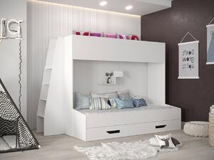 Dvokatan krevet Hartford 357, 90x200, 90x1950, Laminirani iveral, Podnice, 94x230x165cm