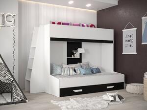 Dvokatan krevet Hartford 357, 90x200, 90x1950, Laminirani iveral, Podnice, 94x230x165cm