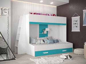 Dvokatan krevet Hartford 357, 90x200, 90x1950, Laminirani iveral, Podnice, 94x230x165cm