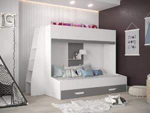 Dvokatan krevet Hartford 357, 90x200, 90x1950, Laminirani iveral, Podnice, 94x230x165cm