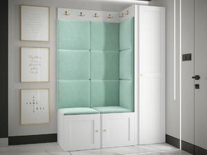 Set za hodnik Hartford 377, Tirkiz, Bijela, 186x124x46cm