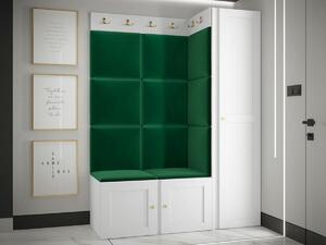 Set za hodnik Hartford 377, Zelena, Bijela, 186x124x46cm