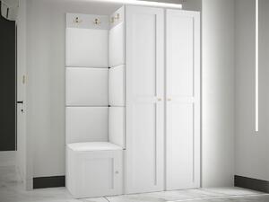 Set za hodnik Hartford 379, Bijela, 186x116x46cm