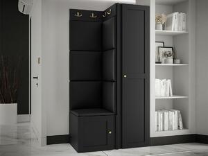 Set za hodnik Hartford 381, Crna, 186x82x46cm