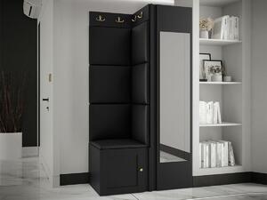 Set za hodnik Hartford 382, Crna, 186x82x46cm