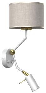 LINO WHITE / LEN zidna svjetiljka 1xE27 + 1x mini GU10