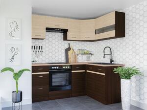 Modularan kuhinjski set Eli Dark 115, 140x200cm, Laminirani iveral