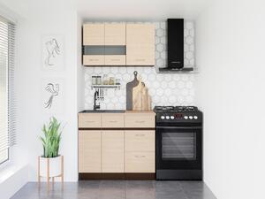 Modularan kuhinjski set Eli Light 118, 120cm, Laminirani iveral