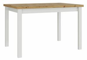 Stol Victorville 125, Artisan hrast, Bijela, 78x80cm, Bukva