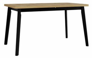 Stol Victorville 130, Artisan hrast, Crna, 75x80cm, Bukva