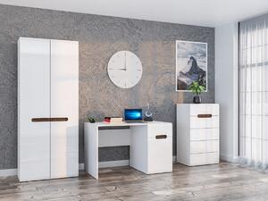 Uredski set Serveso 130, Bijela, Sjajno bijela