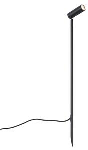 Reflektor crni 80 cm uklj. LED podesivi IP65 uklj. kabel i utikač - Carl
