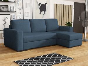 Kutna garnitura Columbus 187, Plava, 88x242x155cm, Bor