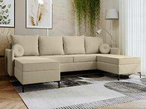 Kutna garnitura Clovis 111, Krem, 101x281x168cm, Bor