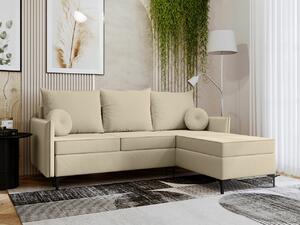 Kutna garnitura Clovis 112, Krem, 101x213x168cm, Bor