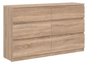 Komoda Catelbi 102, Sonoma hrast, 84x137x35cm