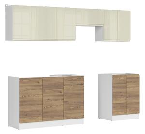 Kuhinjski set Boston 578, 240x47cm, Medijapan, Laminirani iveral