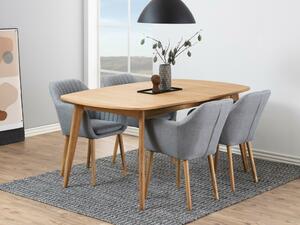 Blagovaonski set Norsica 700, 76x102cm, Hrast