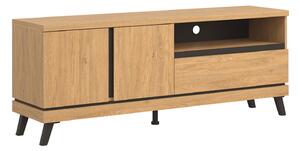 TV stol Monromo 100, Hrast, Crna, 62.5x159.5x39cm