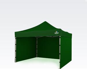 Prodajni šator 3x3m - sa 3 zida - Zelena