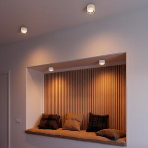 Nordlux Landon Smart LED stropni spot, bijeli, visina 8,2 cm, prigušiva, Bijela, Dnevni boravak/blagovaonica, Metal