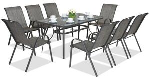 Modena Grey metalni set vrtnog namještaja za 8 osoba Garden Point