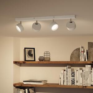 Philips Bracia LED stropni reflektor, četiri žarulje, bijela, Bijela, Dnevni boravak/blagovaonica, Metal
