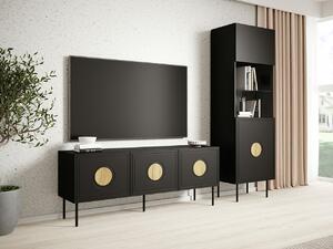 Dnevni boravak Domromi 105, Craft hrast, Crna