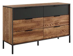 Komoda Flodale 100, Kesten, Antracit, 82x138x40cm
