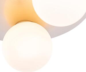 Moderna kupaonska stropna svjetiljka čelična 3 svjetla - Cederic