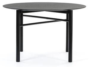 Crni okrugli blagovaonski stol Teulat Junco, ø 120 cm