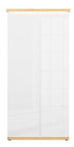 Ormar Boston CM107Sjajno bijela, Artisan hrast, 199x97x57cm, Porte guardarobaVrata ormari: Klasična vrata